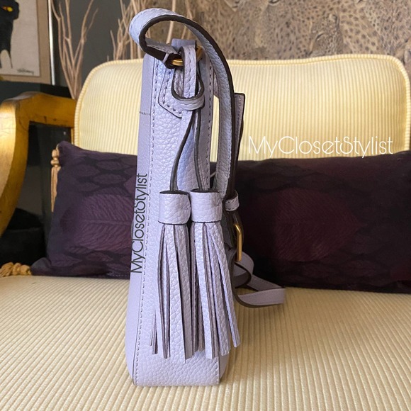TORY BURCH McGraw Swingpack Pale Violet Crossbody Purse New UNICORN RARE!! - Picture 5 of 13
